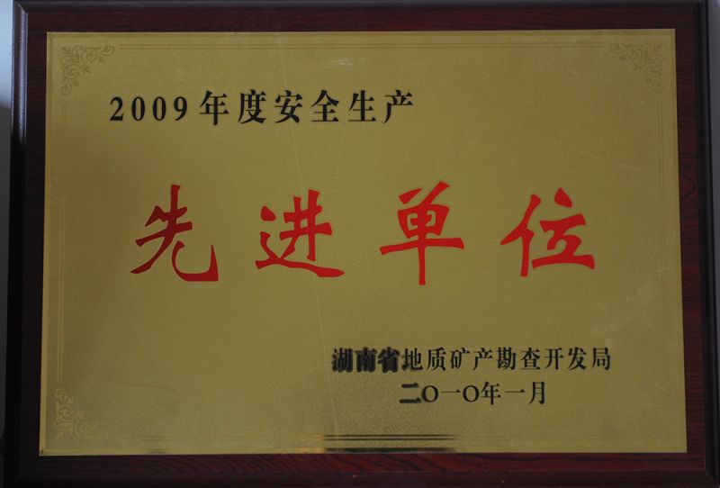 2009年度先进单位